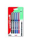 UB-150 Eye Micro Rollerball 5pc Blister Black/Blue/Red Plastic Free Packaging