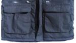 ULTIMATE BODYWARMER mens large dark blue padded coat tough multi pocket jacket