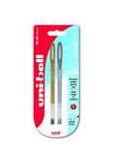 uni-ball 153486732 Signo Gel UM-120 Signo Rollerball Pen - Gold/Silver, Pack of 2