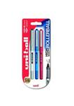 uni-ball Eye Designer UB-157D Rollerball Pen - Assorted Colours, Pack of 3