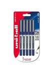 uni-ball Eye Micro UB-150 Rollerball Pen - Blue, Pack of 5