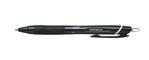 UNI-BALL JETSTREAM SXN-150-07 RETRACTABLE ROLLERBALL PEN [Pack of 3] Black Barrel with BLACK Ink