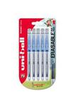 uni-ball Signo 153544672 TSI Erasable Rollerball Pens, Blue Erasable Ink, Medium Nib, Pack of 5