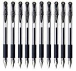 Uni-ball Signo Dx Um-151 Gel Ink Pen - 0.38 Mm - 10 Pcs - Black - Uni Mitsubishi Pencil