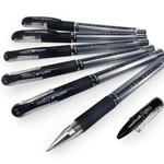 Uni-Ball UM-151S Signo Gel Grip Rollerball Pen - 0.7mm - Black - Pack of 6