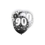 Unique Party 12 Inch Rubber Balloon - 90 Black