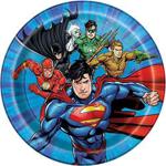 Unique Party 49964 - 18cm Justice League Party Plates, Pack of 8