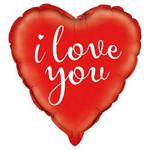 Unique Party 52121 - 18″ Foil Red I Love You Heart Balloon