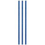 Unique Party 83917 83917-Glitz Blue & Silver Paper Straws, Pack of 10, Blue, Happy Birthday