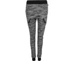 Urban Classics Ladies Fitted Melange Zip Sweatpants black/grey (TB791)