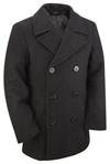 US Navy Wool Pea Coat (XXXL 48″-50″, Black)