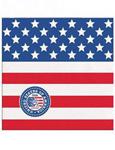 USA Party Napkins Flag design 25cm, Blue red and white USA flag design napkins Pack of 20