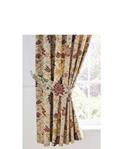 VANTONA Galiana Lined Curtains and Tie Backs Multi 66″ x 72″ (Pair)