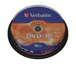 Verbatim DVD-R 4,7GB 120min 16x Matt Silver 10pk