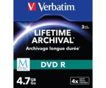 Verbatim DVD-R M-DISC 4.7GB printable 3pk