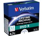 Verbatim DVD-R M-DISC 4.7GB printable 5pk