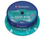 Verbatim DVD-RW 4,7GB 4x Matt 25pk Spindle