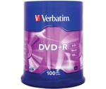 Verbatim DVD+R 4,7GB 120min 16x Matt Silver 100pk Spindle