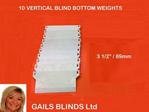 Vertical Blind Bottom Weights Pack of 10