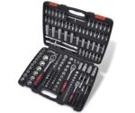 VidaXL Drive Socket Bit Set with Ratchet Tool Set 193 pcs 1/4" & 3/8" & 1/2"