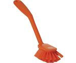 Vikan Dish brush with medium scratching edge, 28 cm orange