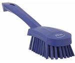 Vikan Hand brush with a short handle, hard, 27 cm purple