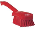 Vikan Hand brush with short handle, hard, 27 cm red