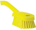 Vikan Hand brush with short handle, hard, 27 cm yellow