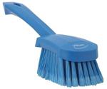 Vikan Hand brush with short handle, soft / split, 27 cm blue