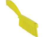 Vikan Narrow hand brush with short handle, extra hard, 30 cm yellow