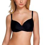 Vivisence 3209 Underwired Bikini Top Padded Cups Removable Pads Made in EU, Black,34C