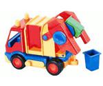 Wader BASICS Garbage Truck with 2 Garbage Cans (36165)