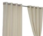 Waffle Natural Ring Top / Eyelet Fully Lined Readymade Curtain Pair 46x72in(116x182cm) Approximately By Hamilton McBride®