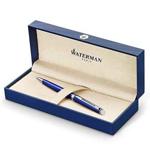 Waterman Hemisphere Ballpoint Pen | Bright Blue Lacquer with Chrome Trim | Medium Point | Blue Ink | Gift Box