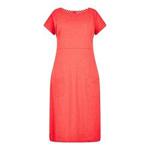 Weird Fish Womens Talia Plain Jersey Dress Radical Red