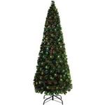 WeRChristmas Pre-Lit Christmas Tree with 290 Fibre Optic Lights, Multi-Colour, 7 feet/2.1 m