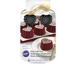 Wilton 2105-0771 Valentine 6-Cavity Ruffled Heart Mini Cake Pan