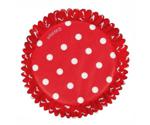 Wilton Baking Cups Dots Red 75 Piece