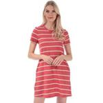 Womens May Life A-Line Stripe Dress 4 Red