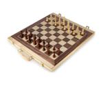 Wooden Chess & Backgammon Suitcase Set