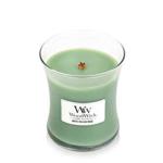 WoodWick Medium Hourglass Scented Candle with Pluswick Innovation, Paraffin, White Willow Moss