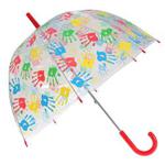 X-brella Childrens/Kids Handprints Umbrella (One Size) (Pink)