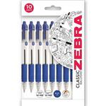 Zebra Z Grip 1.0 mm Ballpoint Pen - Blue (Pack of 10)
