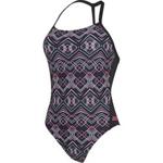 Zoggs Womens Electric T Back - 38″ Multi/Black | One Piece Swimsuits