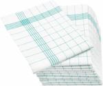 ZOLLNER Tea Towel Set 12 pcs 50 x 70 cm green-white-checkered