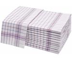 ZOLLNER Tea Towel Set 12 pcs 65 x 70 cm red-blue-white-checkered