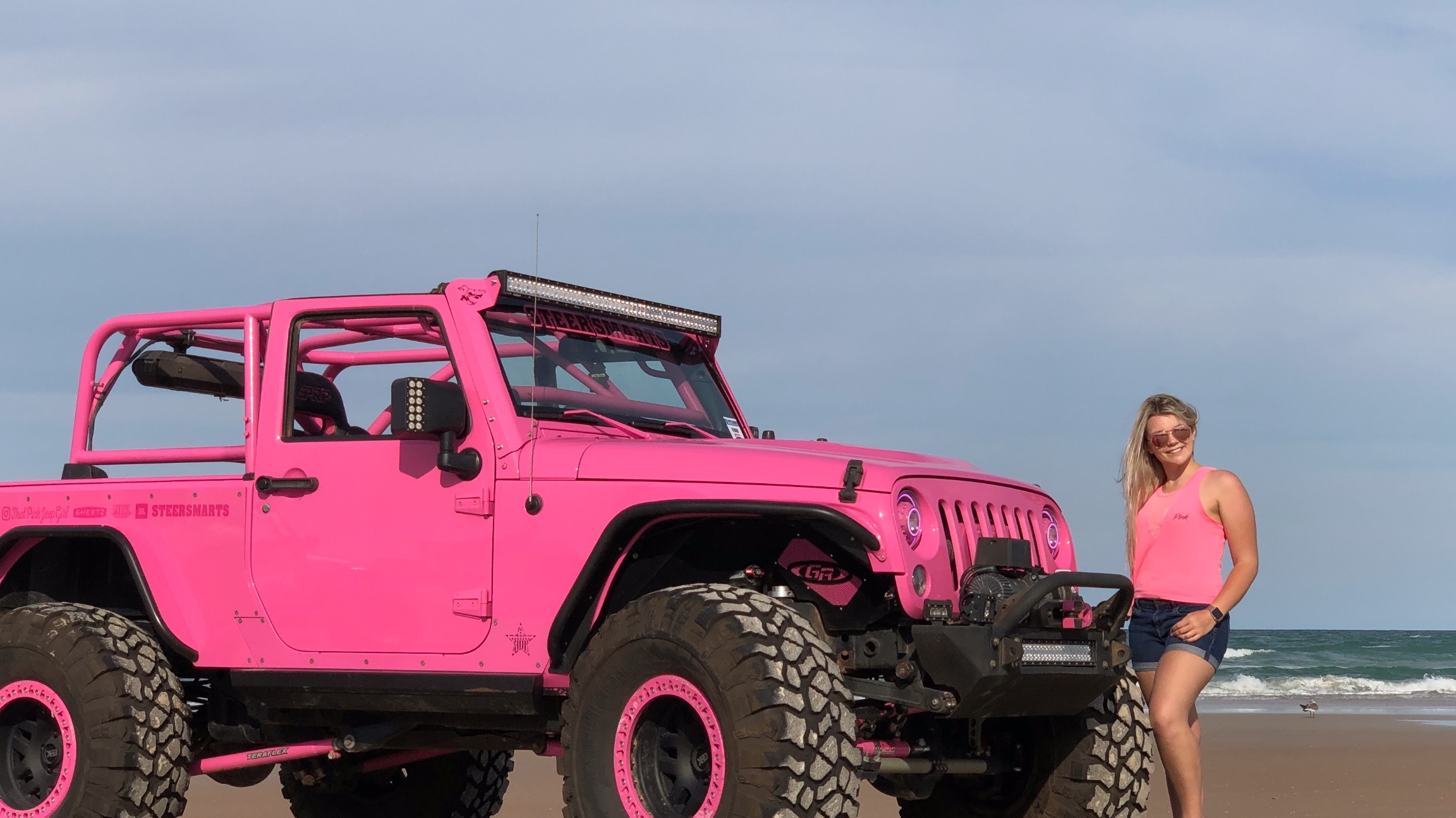 Jeep Girl on the Rocks Leggings Pink – SWBCrawler