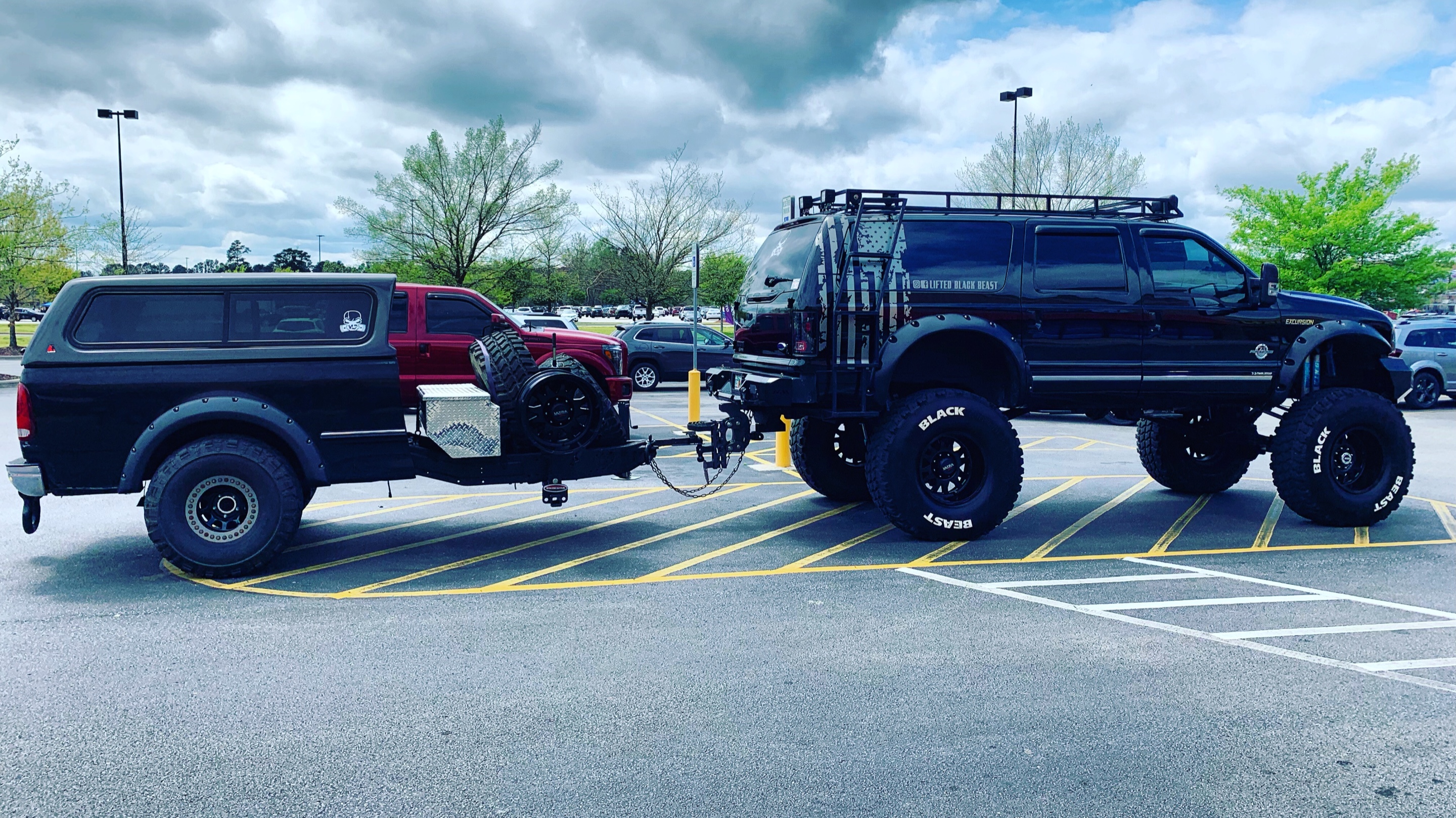 ford excursion lifted black