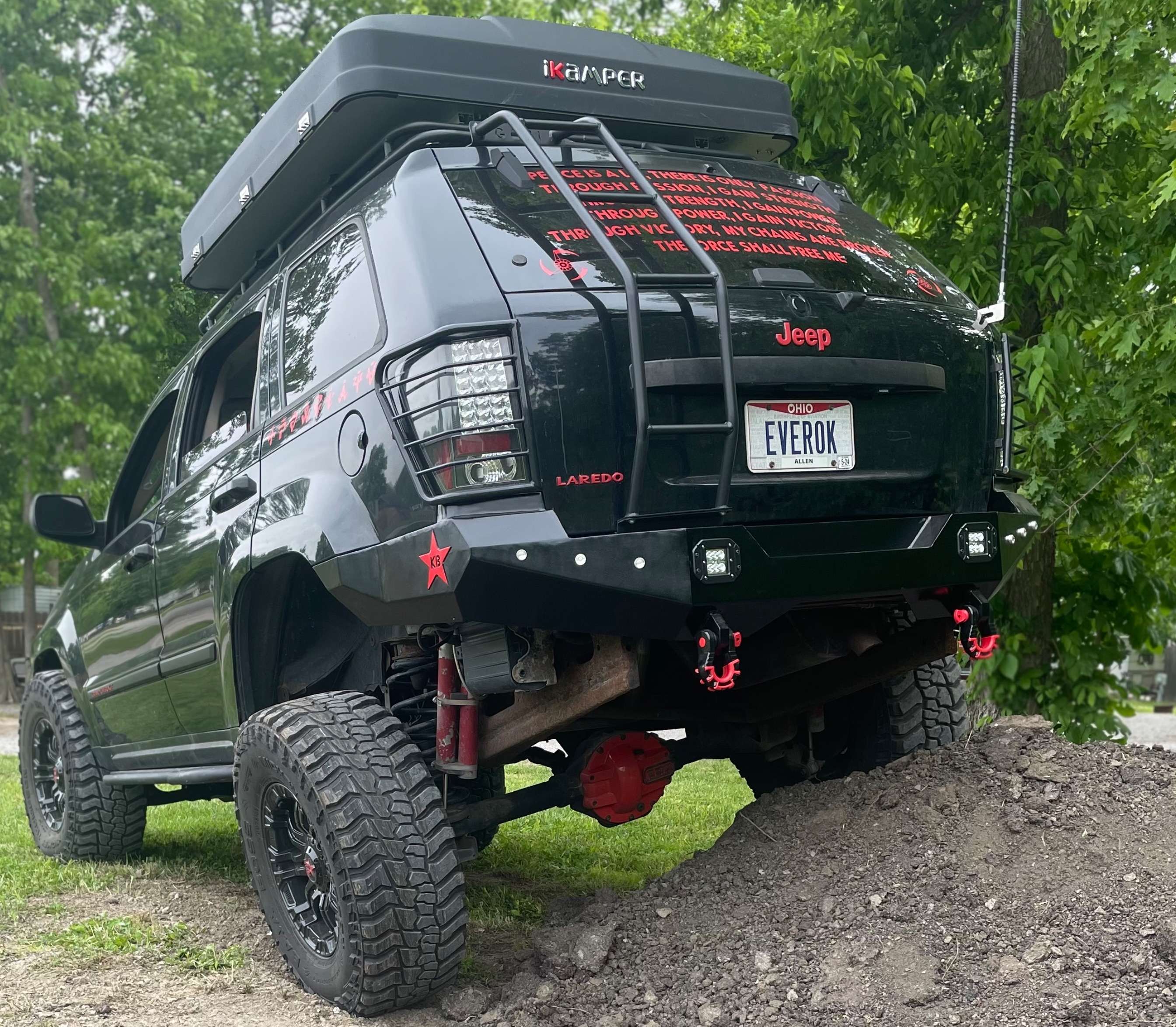 Jeep Grand Cherokee L Rear Ladder (3-Row) - GOBI Racks