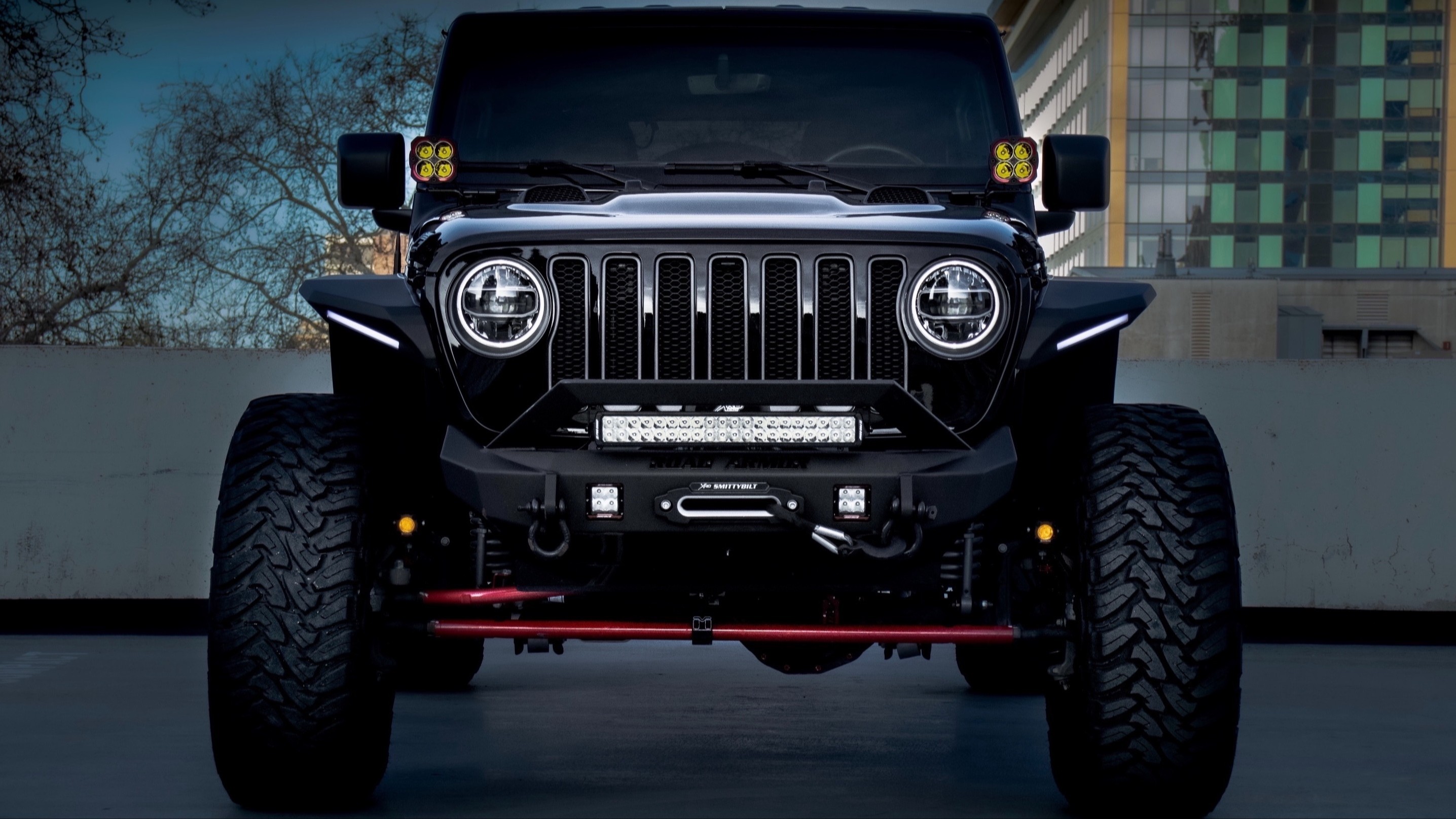 Artec Industries 50 LED Light Bar Hood Mounts Wrangler JL & JLU